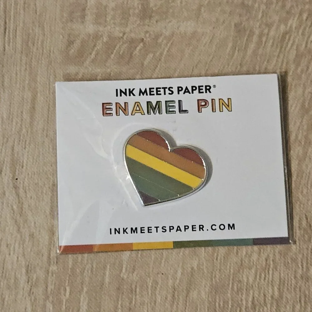 Lot Of 10 Enamel Gay Pride Pins She He They Rainbow Queer Joy Proud Lot #3